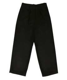 ピンタックウール混ワイドスラックス(その他パンツ)