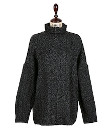 ワイドリブタートルネックニット(ニット/セーター)