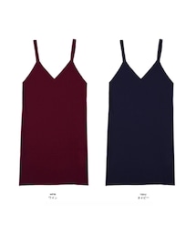 無地ロングビスチェワンピース(ワンピース)