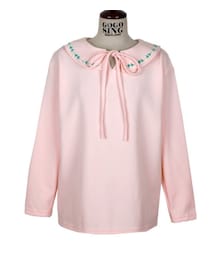 たんぽぽ刺繍ブラウスＴシャツ(Tシャツ/カットソー)