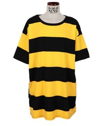 ハニービービッグボーダー柄半袖Ｔシャツ(Tシャツ/カットソー)