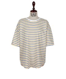 カラフルボーダー柄スパン半袖Ｔシャツ(Tシャツ/カットソー)