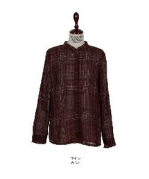 秋定番・チャイナーネックシャツ(Tシャツ/カットソー)