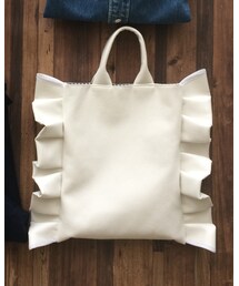 BRUN | BRUN サイドフリルトートWH(トートバッグ)