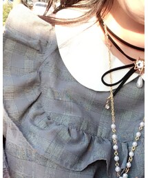 Ank Rouge | アンクルージュのヨーク チェックワンピ(ワンピース)