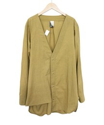 HOUSE OF THE VERY ISLAND'S | LONG SLEEVE BUTTONED V-NECK MUSTARD GOLD(シャツ/ブラウス)