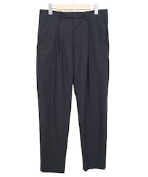 ETHOSENS | TUCK PANTS CHARCOAL GRAY(スラックス)
