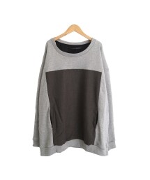 my beautiful landlet | My Beautiful Landlet FRENCH TERRY BOX TOPS GREY×CHARCOAL(スウェット)