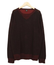 OSKLEN | OSKLEN WOOL KNIT RED / BLACK(ニット/セーター)
