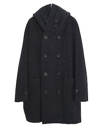 my beautiful landlet | My Beautiful Landlet WOOL MOSSER LONG COAT BLACK(ピーコート)