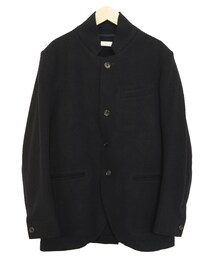n-s | N-S JACKET NAVY(ノーカラージャケット)