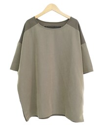 my beautiful landlet | My Beautiful Landlet BACK TIERED TEE BEIGE / CHARCOAL(Tシャツ/カットソー)