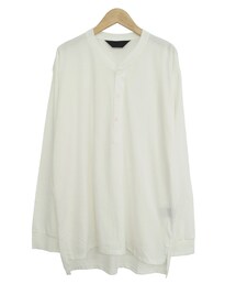 ESSAY LONG TEE WHITE(Tシャツ/カットソー)