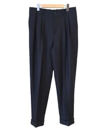 GOETZE CHARLES NAVY FISHBONE(スラックス)