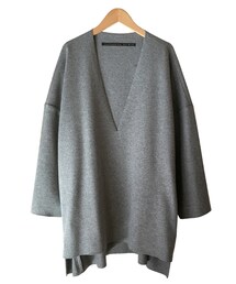 my beautiful landlet | My Beautiful Landlet SOFT FLANNEL V-NECK LIGHT GREY(Tシャツ/カットソー)