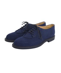 Hender Scheme half circle mocca NAVY(モカシン/デッキシューズ)