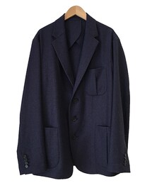 tim. fine woosted wool jacket NAVY TOP(テーラードジャケット)