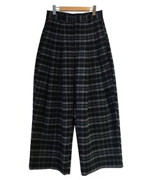 SHINYA KOZUKA FLANNEL BAGGY PANTS CHARCOAL(その他パンツ)
