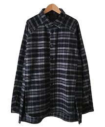 SHINYA KOZUKA FLANNEL SHIRT CHARCOAL(シャツ/ブラウス)