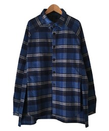 SHINYA KOZUKA FLANNEL SHIRT ROYAL(シャツ/ブラウス)