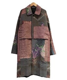 FFIXXED STUDIOS COVER COAT GREEN WEAVE(ステンカラーコート)
