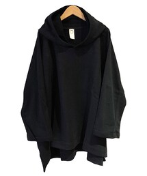 O project 3/4 SLEEVE WIDE HOODED BLACK(パーカー)