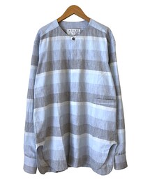 HOUSE OF THE VERY ISLAND'S | house of the very island's COLLARLESS SHIRT BORDER(シャツ/ブラウス)