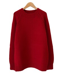 tim. crew neck sweater red(ニット/セーター)