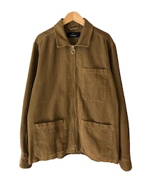 mfpen ZIP SHIRT BROWN(シャツ/ブラウス)