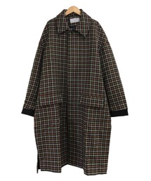  FFIXXED STUDIOS KEY COAT PLAID(ステンカラーコート)