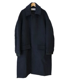  FFIXXED STUDIOS KEY COAT MIDNIGHT BLUE(ステンカラーコート)