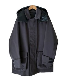 tim. hooded half coat steel grey(その他アウター)