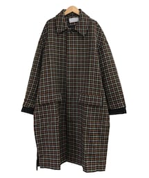 FFIXXED STUDIOS KEY COAT PLAID(ステンカラーコート)