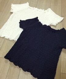 GU | シャーリングトップス(その他トップス)