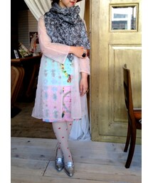 les Briqu’a braque | les Briqu'a* braque　転写プリントペンシルスカート(スカート)