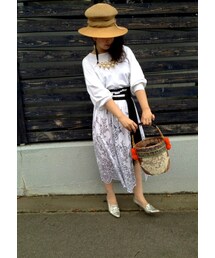 Sacai | sacai アシンメトリー巻きスカート(スカート)