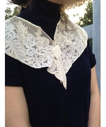 アンティークレースの襟(マフラー)