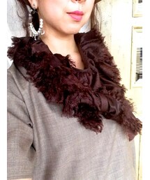 シルクシフォンショール(マフラー)