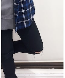 GU | ダメージ加工にリメイク✂︎(その他パンツ)