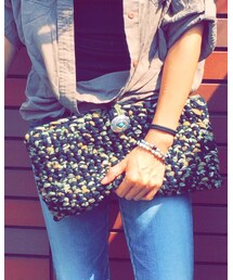 Handmade | 今朝届いたばっかり♪̊̈♪̆̈めっちゃ可愛い-ᙏ̤̫(クラッチバッグ)