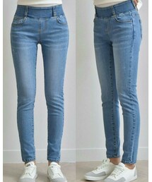 UNKNOWN. | 深呼吸牛仔褲 淺藍(デニムパンツ)