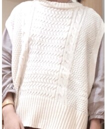 Samansa Mos2 blue | ニット/セーター