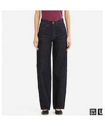 UNIQLO | ハイライズワイドストレートジーンズ(デニムパンツ)