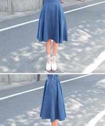 moley | 牛仔A字裙(デニムスカート)