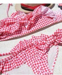 moley | 格紋蛋糕比基尼(水着)