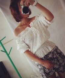 moley | 露肩短腰上衣(その他トップス)