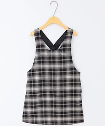 moley | 格紋背心洋裝(ワンピース)