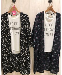 花柄ガウン色違い🌸 | シャツワンピース