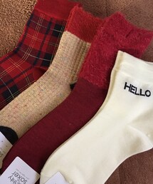 靴下屋 | new socks♡

赤系に偏っちゃった！
かわいい！( ^ω^ )(ソックス/靴下)
