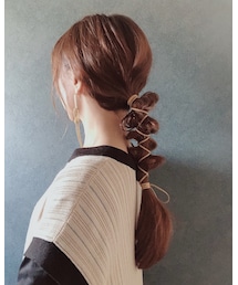 紐アレンジ動画はigtv★ | ヘアアクセサリー